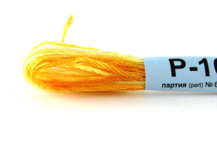 Мулине меланж Р-16 яр.оранжевый-бл.желтый