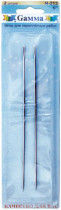 Иглы для шитья ручные " Gamma" для переплет. работ 6" N- 213 2 шт. в блистере . 